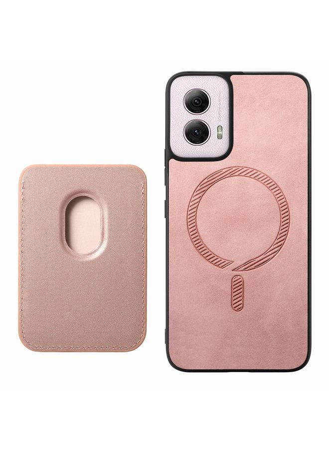 S-TOP Case For Motorola Moto G Stylus 5G 2024 Retro Magsafe Card Bag PU Back Cover Phone Case - Image 5