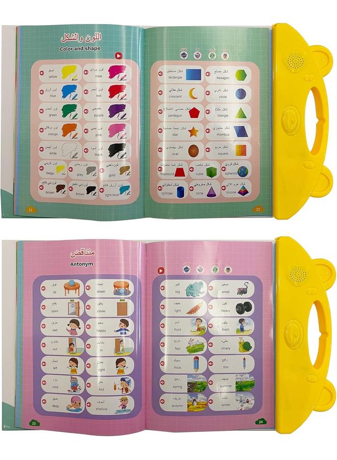 Arabic Alphabet Toy for Kids, Learn Arabic Letters, Words and Pronounce, Arabic-English Bilingual Alphabet Sound Books for Toddlers.Bilingual Early Education Ebook in English and Arabic Early Education Electronic Educational Book - Image 5