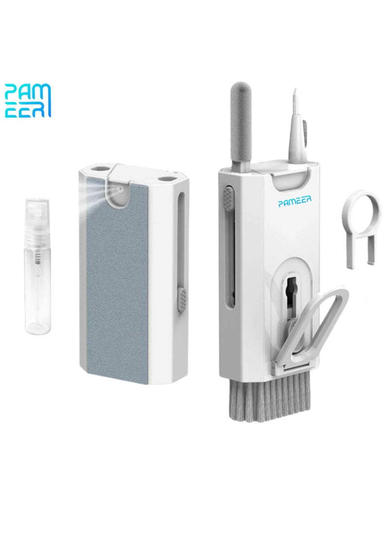 PAMEER 8-in-1 Cleaner Kit with Spray Upgrade Multifunctional Electronics Cleaning Kit Keyboard Cleaner Kit Airpod Pro Cleaning Pen Brush Tools for Earbuds/MacBook/Headphone/Earphones/iPad/iPhone/Laptop/PC  - Image 1