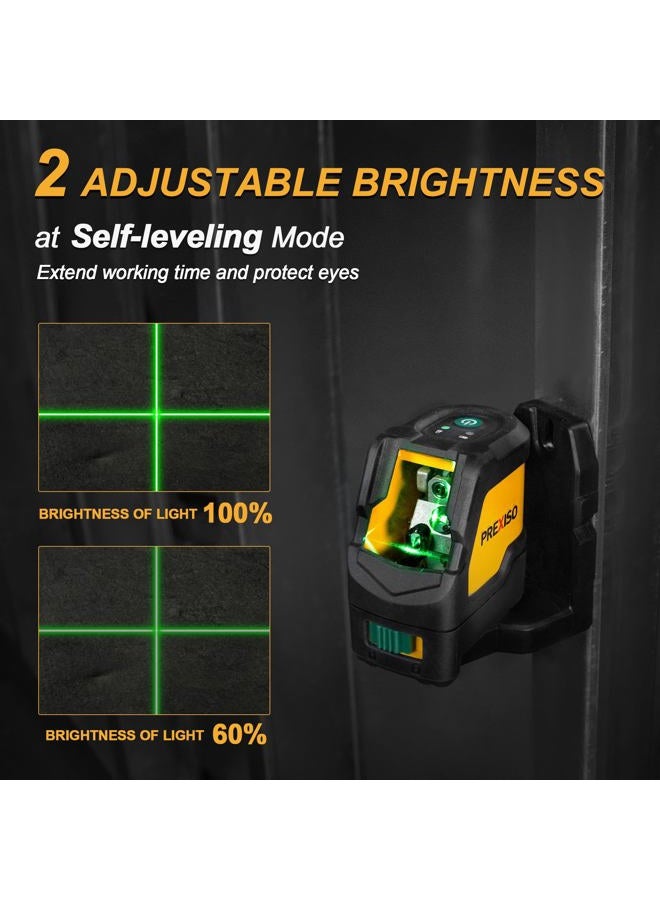 Prexiso Laser Level with Tripod, IP54 Professional 150 Wide Angle - 100Ft Cross Laser Line Tool for Construction, Ceiling Alignment, Floor Tile - Image 3