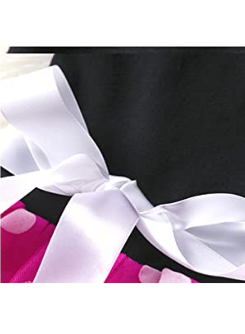 We Happy Polka Dot Tutu Princess Dress Sleeveless Birthday Party Carnival Pageant Clothes - Image 5