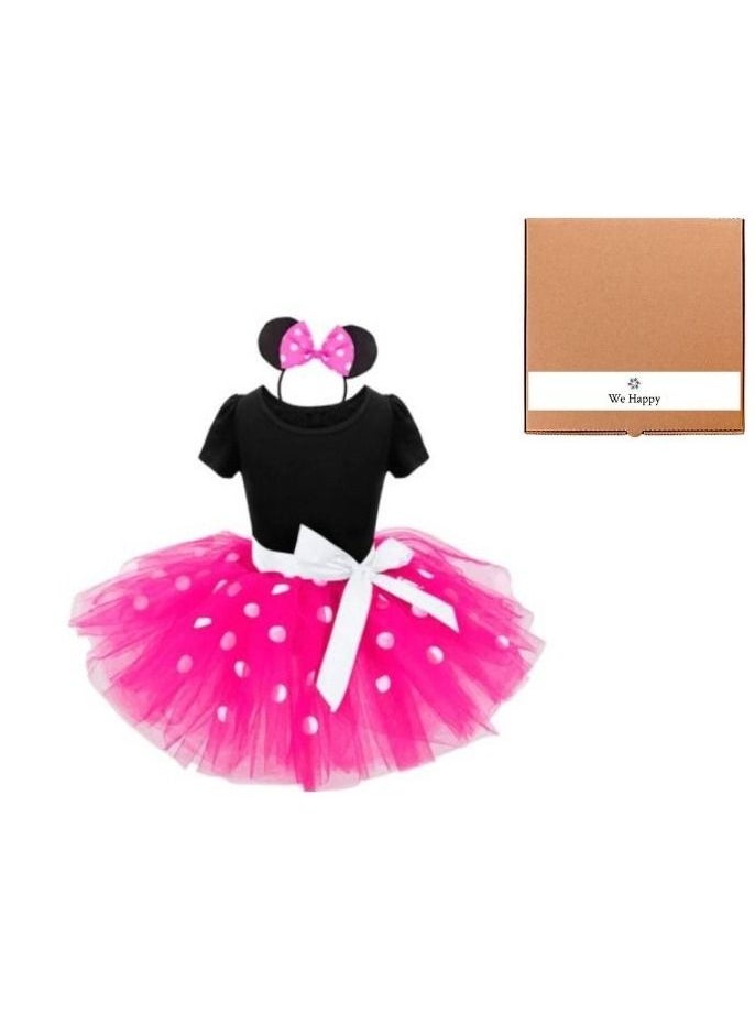 We Happy Polka Dot Tutu Princess Dress Sleeveless Birthday Party Carnival Pageant Clothes  - Image 1