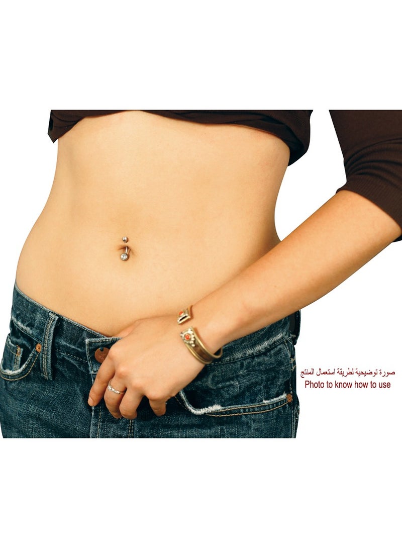 إكس 8 بودي هاردوير خاتم سرة لامع على شكل قلب أحمر من الفولاذ المقاوم للصدأ 316L - Image 2