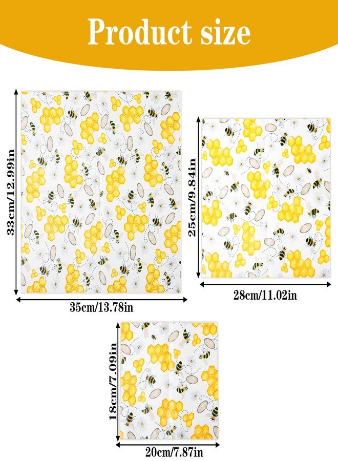 KFHENSOMR KFHESOMR 3 Pack Beeswax Wraps for Food, Reusable Food Wraps, Beeswax Wraps - Image 2
