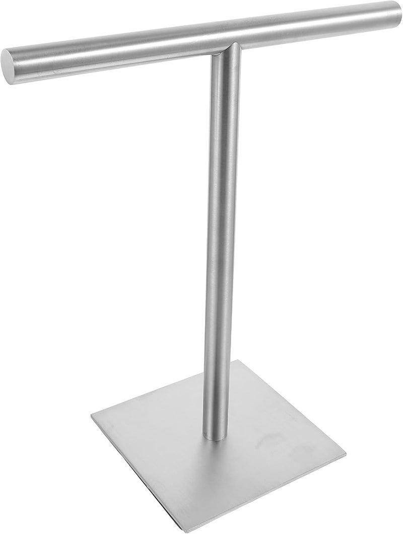 Garneck Stainless Steel Hand Towel Stand Vertical Towel Organizer with Brushed Finish for Vanity Storage - Image 1