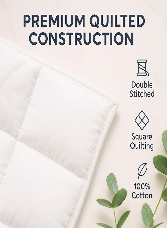 CIRCLESHOME Warm Crib Comforter - Soft, Comfortable, and Breatheable 100% Cotton Comforter for Toddlers - 200 Thread Count - Square Shape Quilting Design (37 x 52) - Image 4