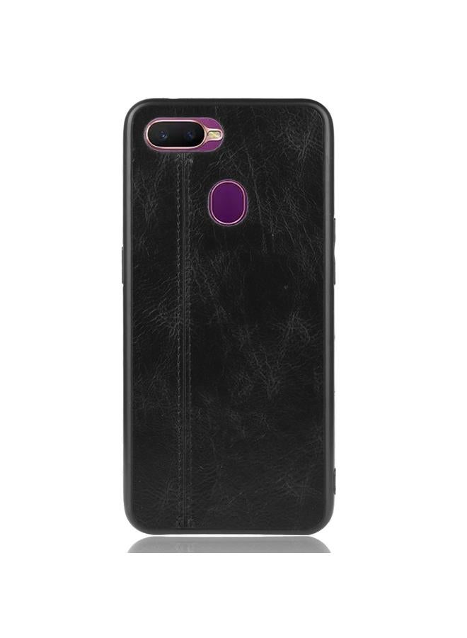 اس-توب جراب لهاتف Oppo F9 /F9 Pro مقاوم للصدمات بنمط جلد البقر المخيط من مادة PC + PU + TPU - Image 2