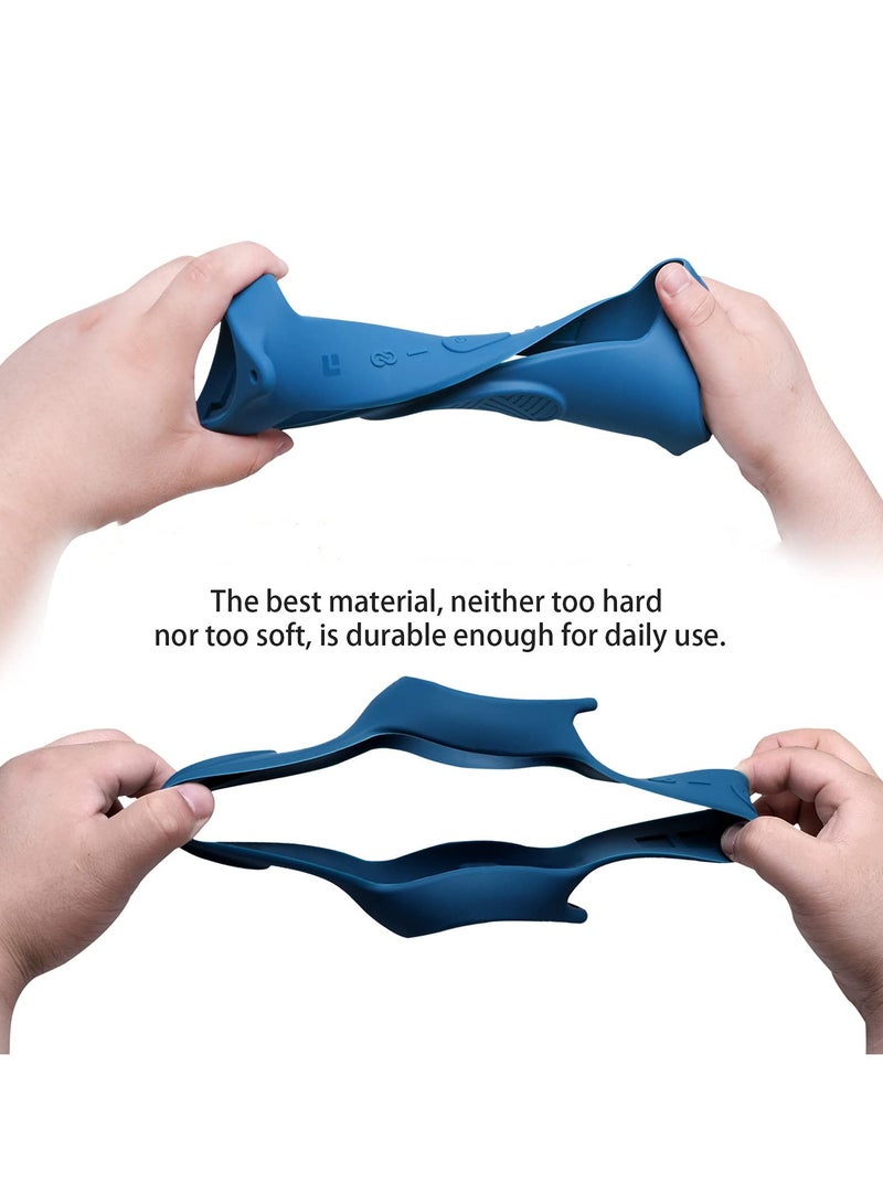 Silicone Case Cover for JBL Charge 5 Speaker Travel Protective Carrying Gel Soft Skin Waterproof Rubber Pouch with Shoulder Strap(Blue) - Image 4