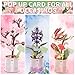 Insgen 3D Wooden Flower Puzzle for Adults DIY Wooden Bouquet Building Sets 3 Flowers Botanical Model Craft Kits Living Room Shelf Table Decor Gift for Plant Lovers Enthusiasts - Image 4