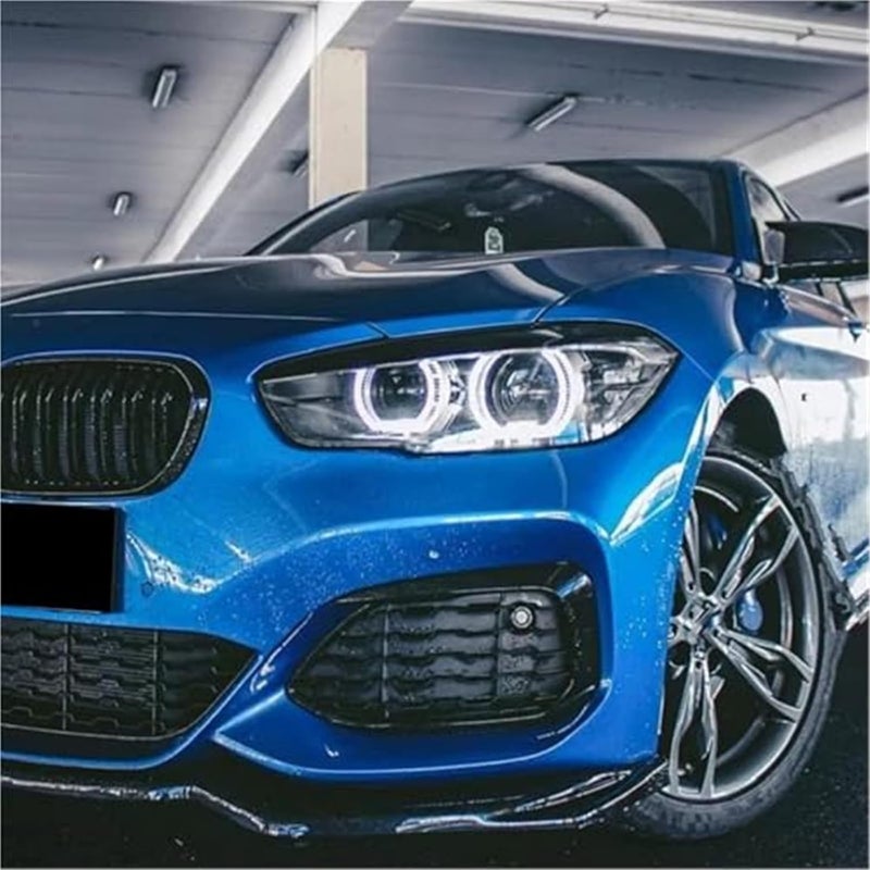 DEMULAX Gloss Black Headlight Eyebrow Stickers for 1 Series F20 - Image 2