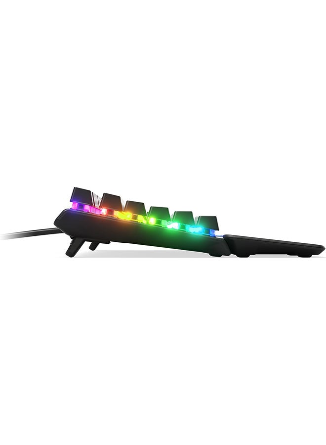 SteelSeries Apex 5 - Hybrid Mechanical Gaming Keyboard - Per-Key RGB Illumination - Oled Smart display - American (QWERTY) Layout PC - Black - Image 2