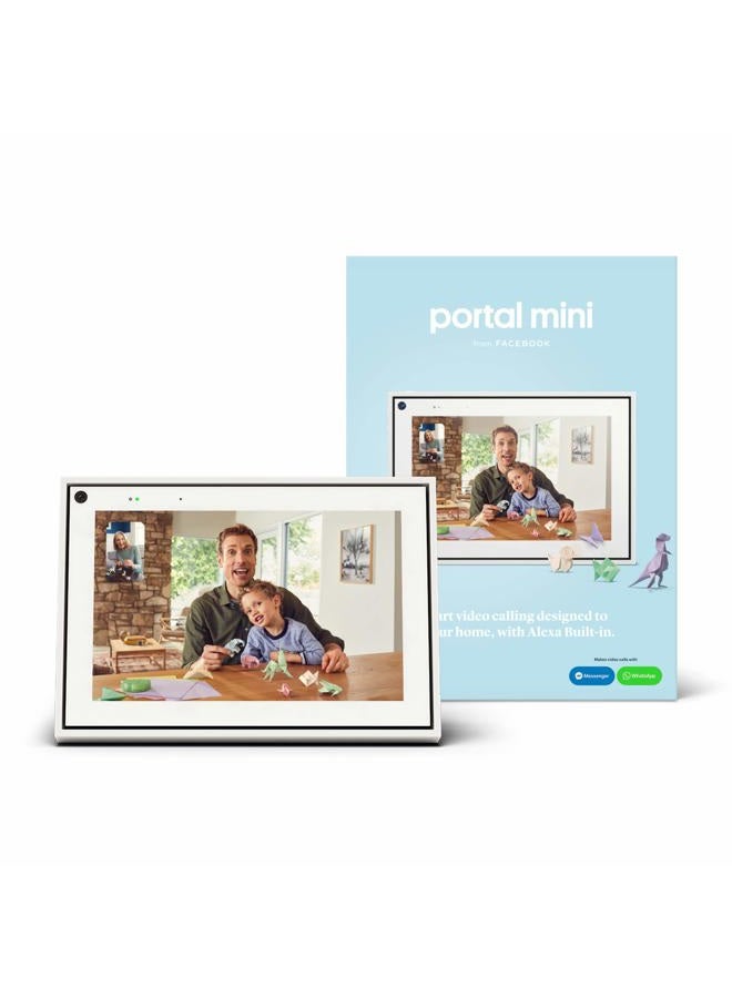 Facebook Portal Mini - Smart Video Calling 8” Touch Screen Display with Alexa - White - Image 2