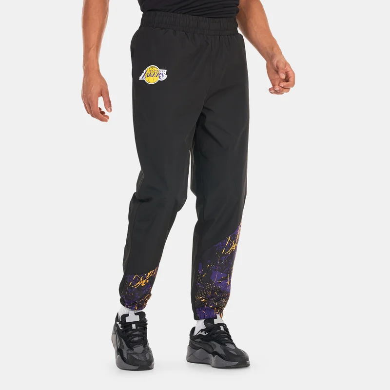 NEW ERA Men's Los Angeles Lakers Allover Print Panel Track Pants