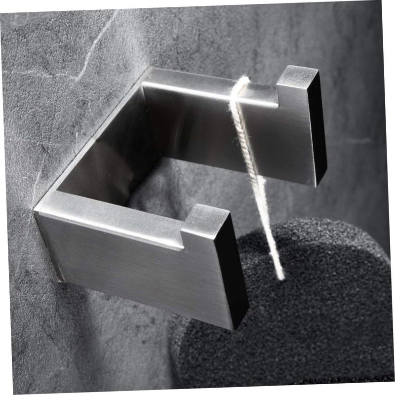 Stainless Steel Wall Hook For Bathroom Robes Towels Nail Free Home Organization Accessory - Image 5