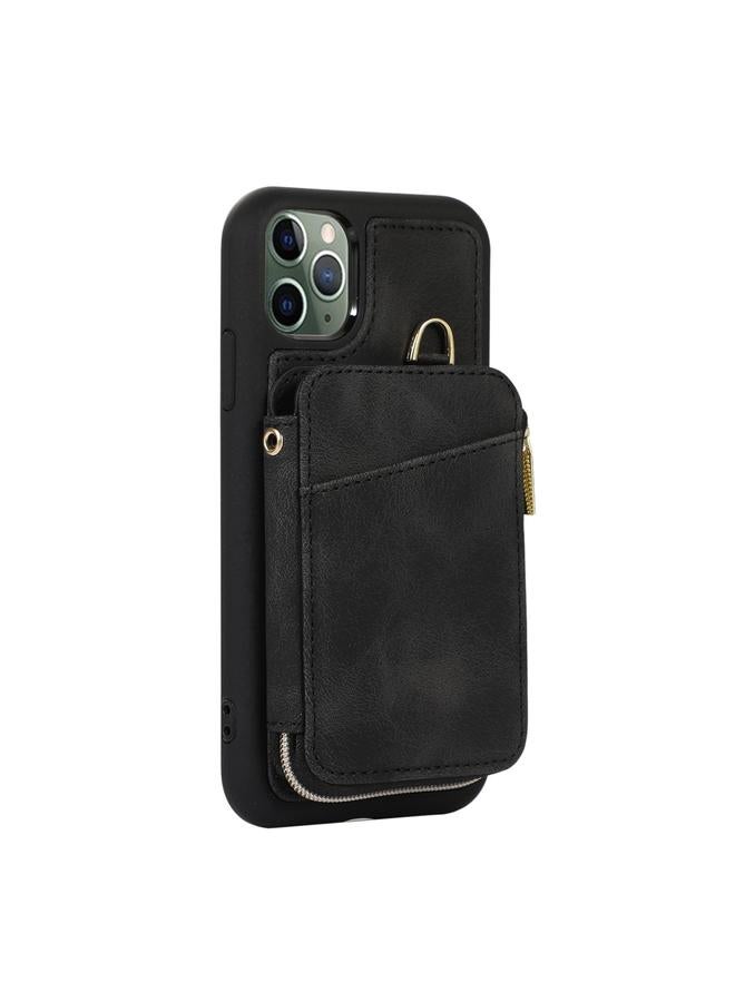 S-TOP Case For iPhone 11 Pro Max Zipper Card Bag Back Cover Phone Case - Image 2