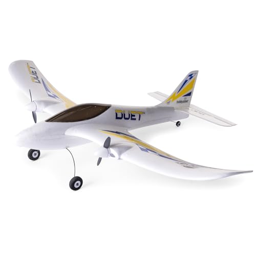 HobbyZone RC Airplane Duet S 2 RTF Everything Needed to Fly is Included with Safe HBZ05300 - Image 1