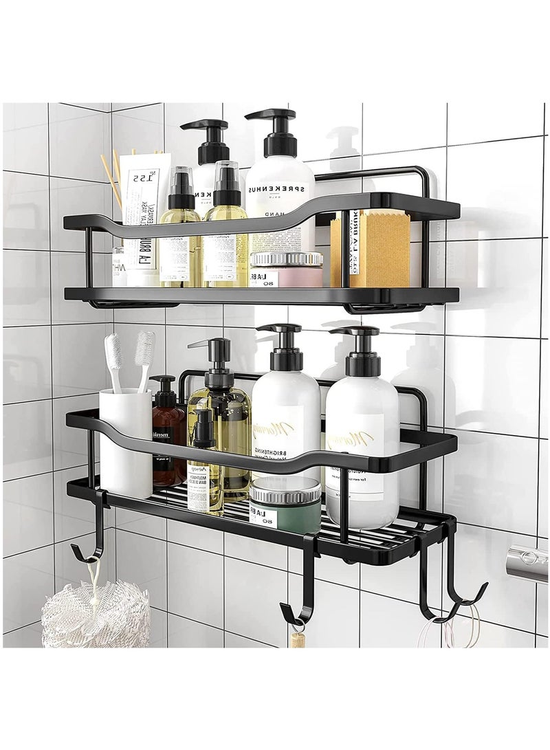 Arabest Shower Caddy 2 Pack, Bathroom Adhesive Shower Shelf, Organizer Shelves No Drilling, Rustproof Stainless Steel Shower Organizer for Bathroom & Kitchen Storage  - Image 1