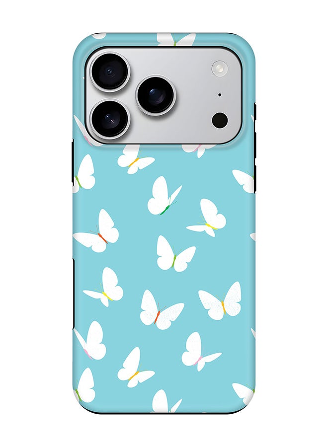 Stylizedd Tough Pro Magnetic Case for iPhone 17 Pro, Dual Layer hybrid PC + TPU Mobile Cover Matte - Fluttering Butterfly