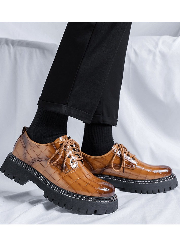 Warrior - Versatile Retro Casual Leather Shoes - Image 1