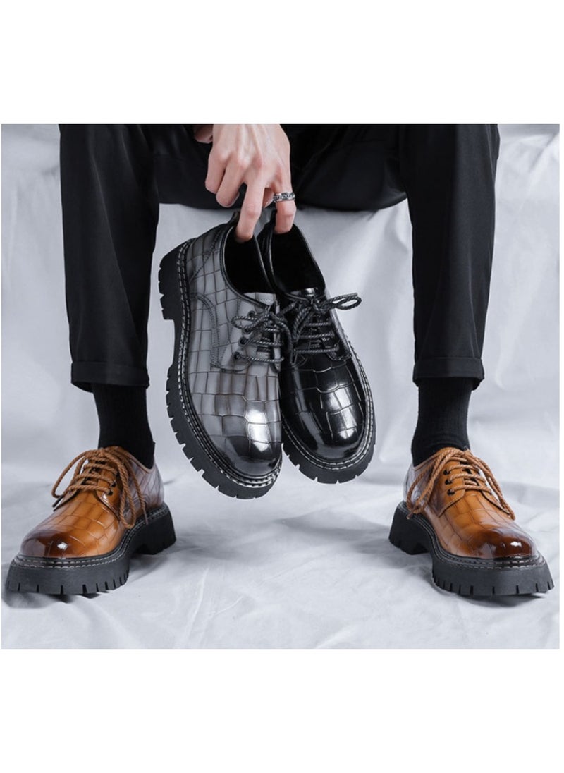 Warrior - Versatile Retro Casual Leather Shoes - Image 1
