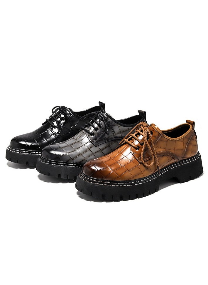 Warrior - Versatile Retro Casual Leather Shoes - Image 1