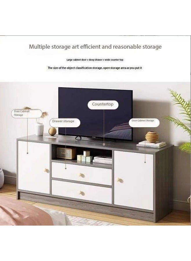 Generic TV Cabinet, Modern TV Stand, Universal TV Combination Cabinet , Simple TV Cabinet Stand, Morden TV Table with 4 drawers, Background Storage Stand Table for Living Room - Image 3