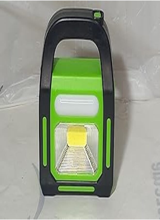 Generic MAKY STORE Emergency Flashlight for Camping and Trips, Solar Powered and Electricity, USB Green by MAKY STORE Powered by External Batteries (Not Include Battery) 