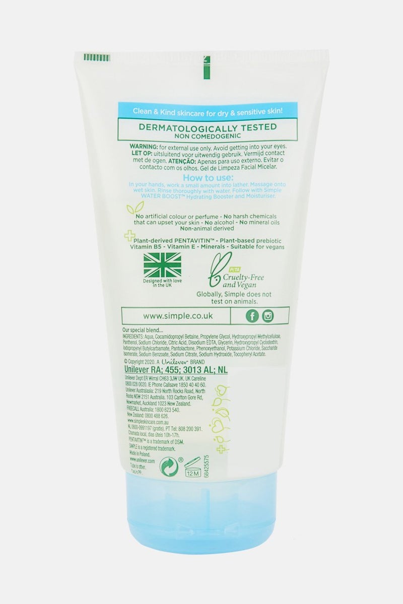 simple Micellar Facial Gel Wash 150ml - Image 2