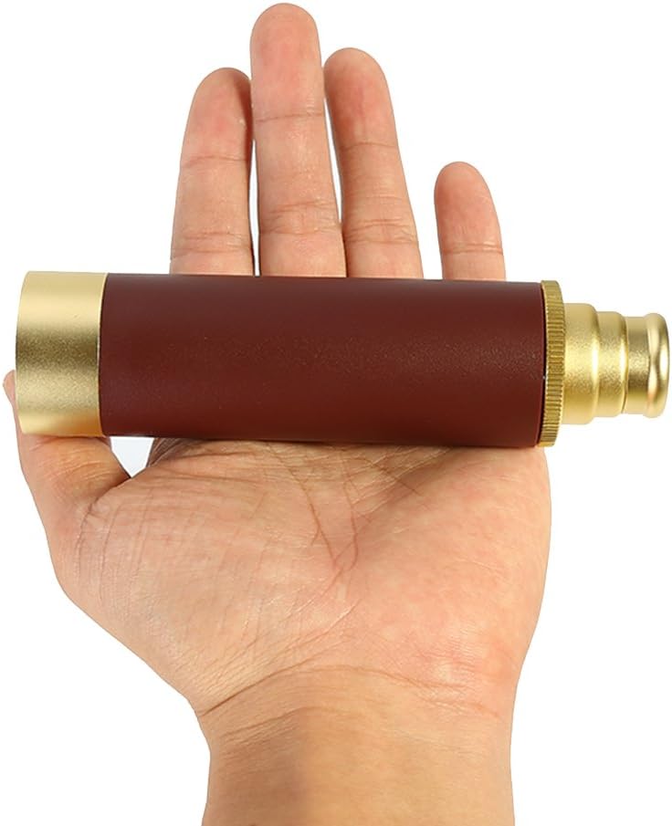 Dilwe Pirate Monocular Telescope, Handheld Collapsible Aluminium Alloy Telescope, 25x30 Portable Optical MonocularTelescope for Outdoor Using - Image 4