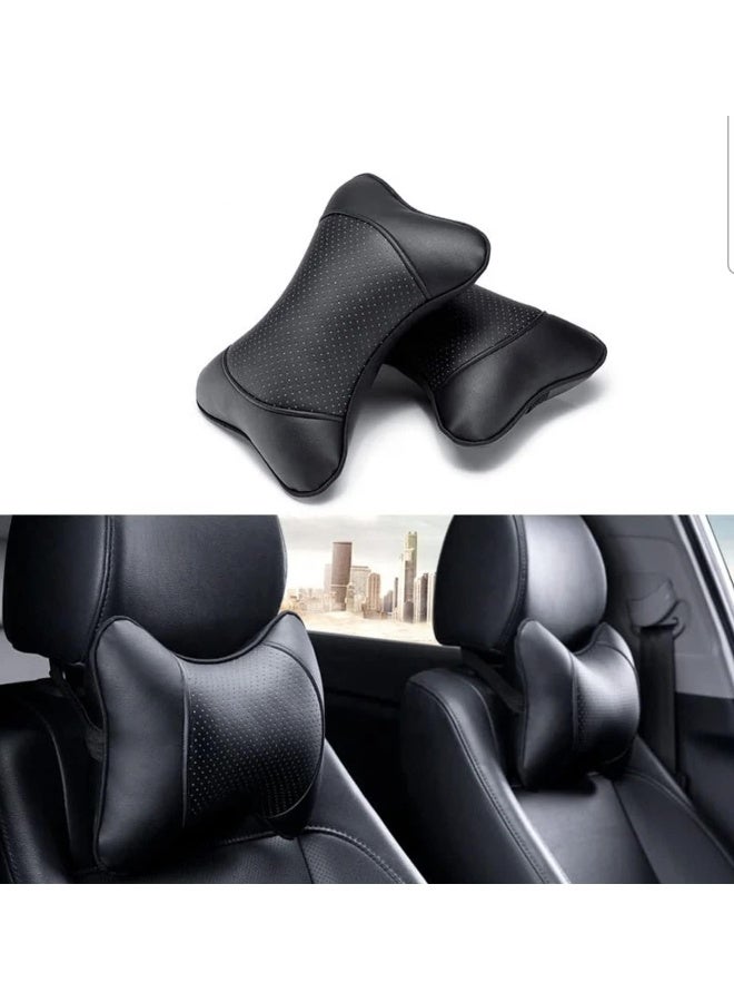 Car Neck & Back Pillow Set - Neck & Lumbar Support Pillow for Chair, Car Seat, Wheelchair, Gaming, Office Chair - Enhanced Comfort Memory Foam Headrest & Back Cushion  - Image 4