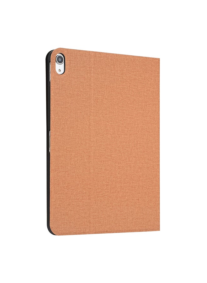 NIBEMINENT Universal Voltage Craft Cloth TPU Protective Case Cover For iPad Pro 11 Inch(2018) Gold  - Image 2