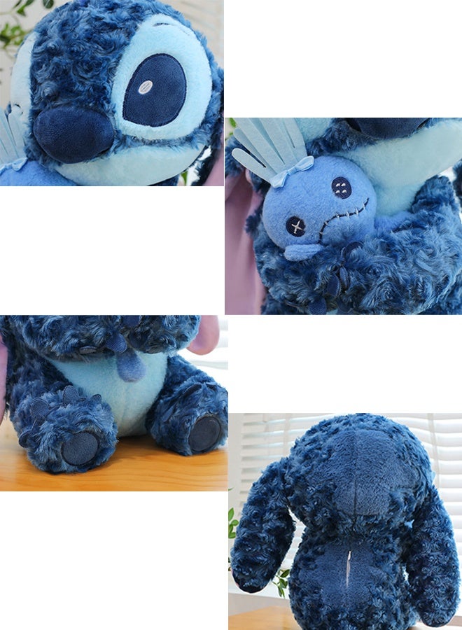 STITCH 50cm cartoon stitch blue plush doll toy skin-friendly soft doll birthday gift, suitable for adults and children's gifts - Image 4