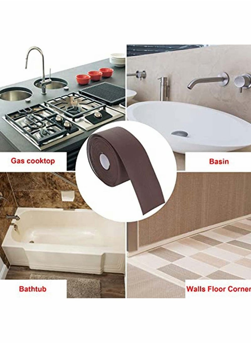Generic - Waterproof Caulking Tape Strip, Mold Resistant Sealing Tape for Bathtub - Self-Adhesive Silicone Caulk Tape - Image 1