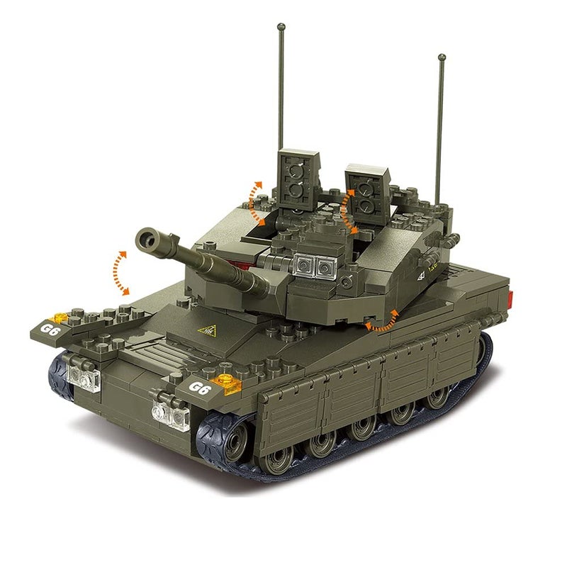 Sluban Merkava Tank 344 Pieces Building Blocks Set - Image 4