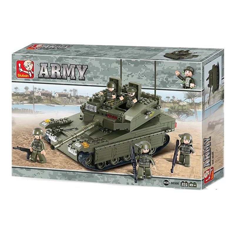 Sluban Merkava Tank 344 Pieces Building Blocks Set - Image 5