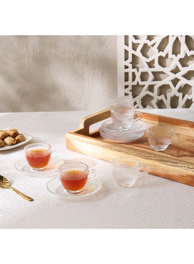 Home Box Ribbed 12-Pice Espresso Cup Set 80 ml - Image 1