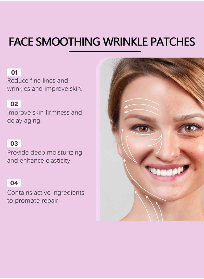 Jaysuing - Face Smoothing Wrinkle Patches -192  Face Patches for Wrinkles Overnight ,Anti Wrinkle Patches for Face ,Forehead and Fine.Face Tape to Reduce Fine Wrinkles and Smile Lines ,Lift and  Anti-wrinkle - Image 1