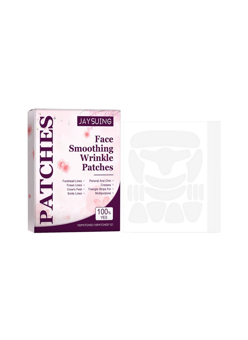 Jaysuing - Face Smoothing Wrinkle Patches -192  Face Patches for Wrinkles Overnight ,Anti Wrinkle Patches for Face ,Forehead and Fine.Face Tape to Reduce Fine Wrinkles and Smile Lines ,Lift and  Anti-wrinkle - Image 1