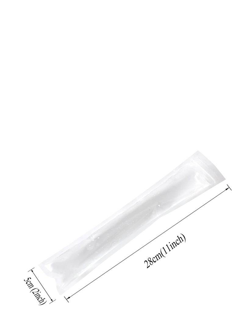 TRASSLE 200 Pcs Popsicle Molds Bags DIY Disposable Ice Pop Bags Mold Bags Homemade ice lolly Bags with Silicone Funnel Freeze Snacks Freezer Tubes - Image 2