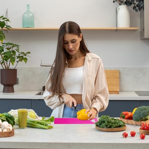 Oblivion Chopping Board 1 Pc – Large Kitchen Plastic Durable Vegetable Cutting & Chop Board for Daily Kitchen Use – Multipurpose Cutting Board for Fruits, Vegetables & Meat, Home Kitchen Accessories - Image 4