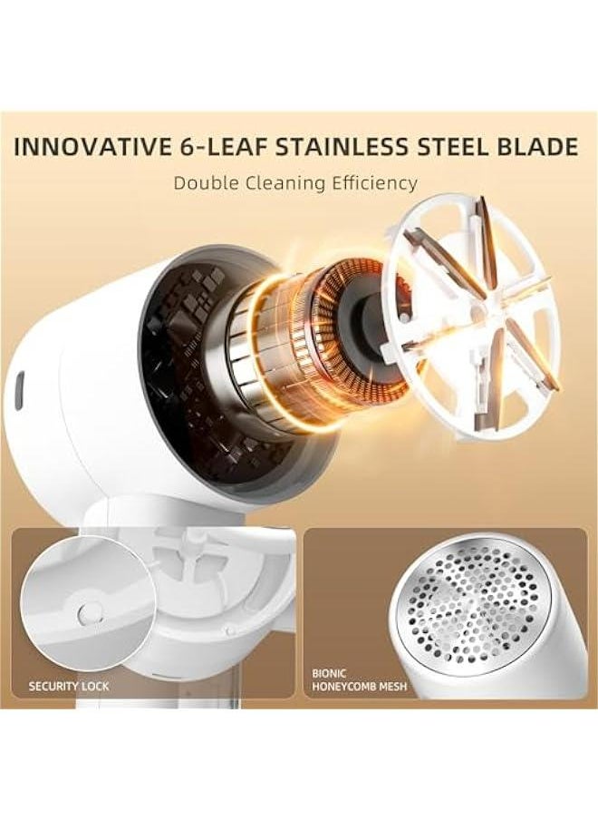 ماركة غير محددة - إزالة كرات الصوف القابلة لإعادة الشحن مع 6 شفرات وشاشة LED رقمية و3 سرعات - Image 1