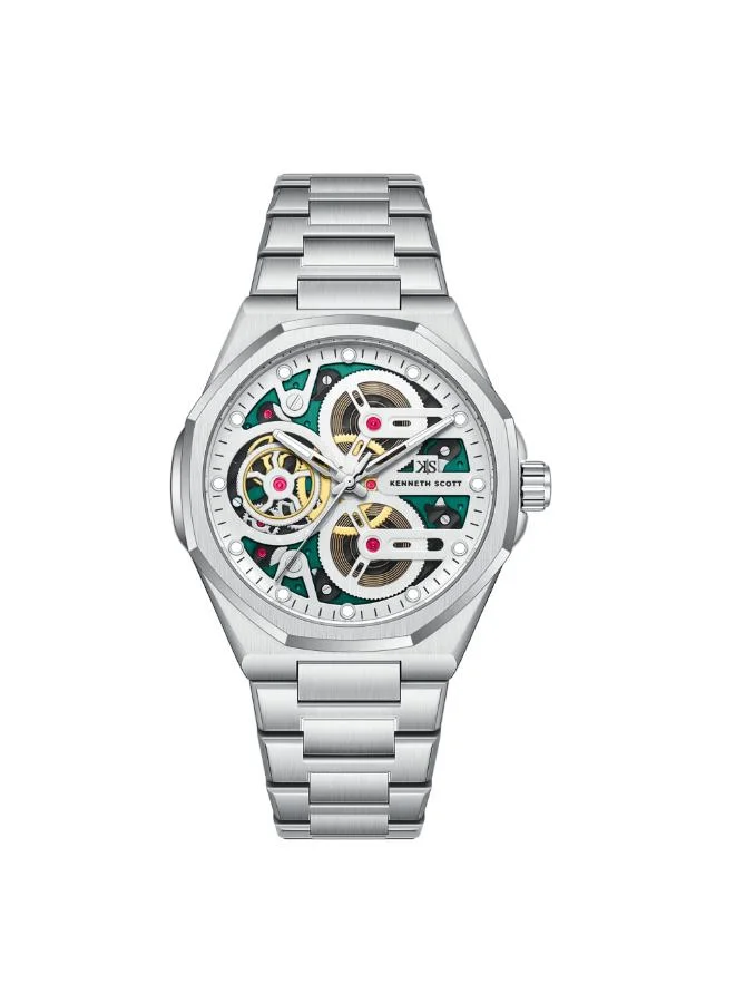 Kenneth Scott Men's Miyota 3H Green  Dial Watch - K26012-SBSH