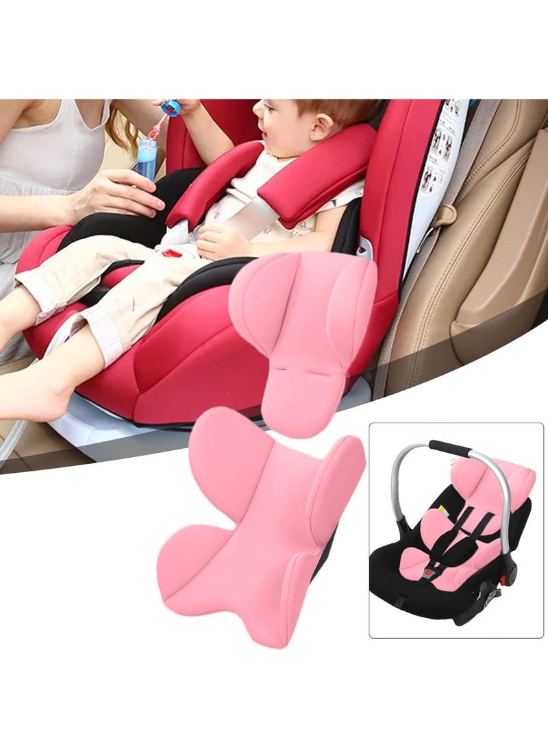 Hihonor Newborns Car Seat Cushion Insert | Newborns Car Seat Insert Pad | Carseat Head & Body Support | Head Neck Seat Insert Pad, Extra Soft Car Seat Insert Cushion Pad, Beige - Image 5