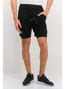 Adidas Men Sportswear Fit 2 In 1 Training Shorts, Black  - Image 1