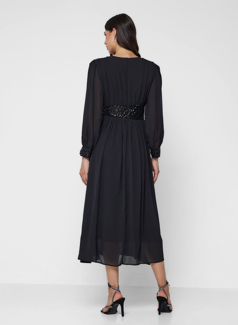 ايلا فستان - بخصر لامع - Image 2