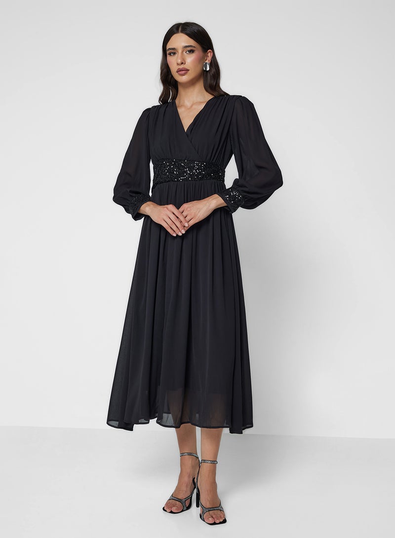 ايلا فستان - بخصر لامع - Image 4