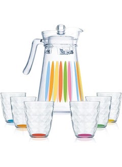 Luminarc Neo Plus Kone Rainbow Diamond 7-Pieces Drink Set  - Image 1