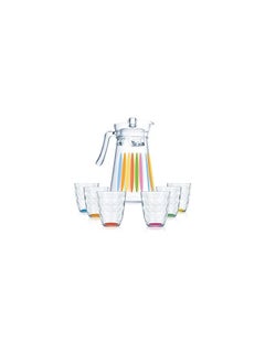 Luminarc Neo Plus Kone Rainbow Diamond 7-Pieces Drink Set  - Image 2