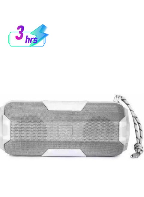 A006 Bluetooth Speaker Portable Stereo Speaker with HD Audio and Enhanced Bass LED flickers Multicolor Lights (Grey)