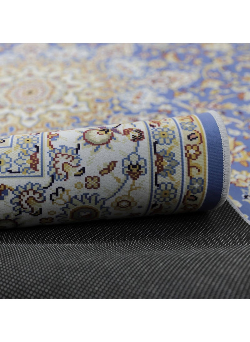 Carpet Bashayer luxury, ultra-soft with a modern design, perfect for living rooms and bedrooms with elegant patterns, Blue